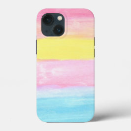 Sunset Horizon Waterverf Abstract iPhone 15 Case