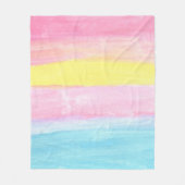 Sunset Horizon Waterverf Abstract Fleece Deken (Voorkant)