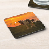 Sunset Horse Bier Onderzetter (Linkerzijde)