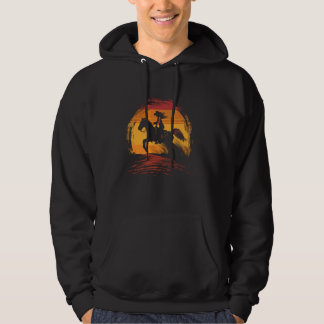 Sunset Horse Lover Western Draag Vrouwen Paardensp Hoodie
