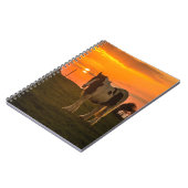 Sunset Horse Notitieboek (Linkerzijde)