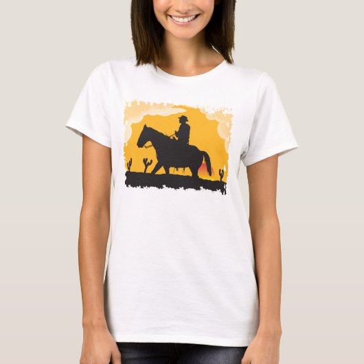 Sunset Horse T-shirt (Voorkant)
