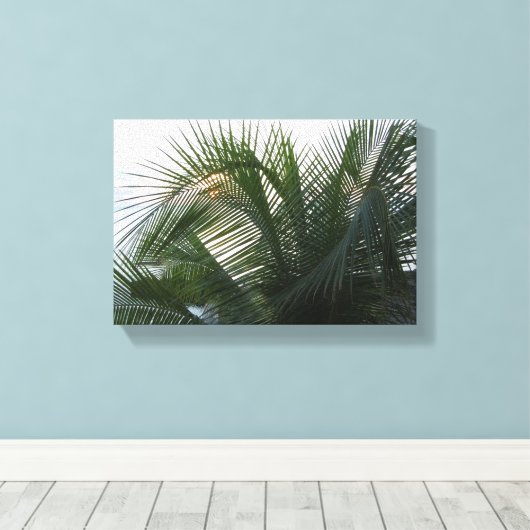 Sunset House GCM, BWI Canvas Afdruk (Insitu (Houten vloer))