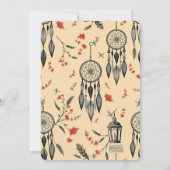 Sunset Hues Nomadic Boho Bedankkaart (Achterkant)