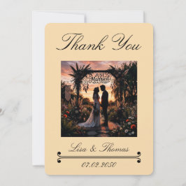 Sunset Hues Nomadic Boho Bedankkaart