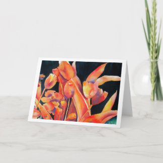 Sunset Hues Tulip Blank Kaart