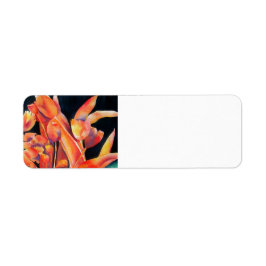 Sunset Hues Tulips Return Address Label