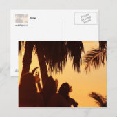 Sunset Hula Dancing Briefkaart (Voorkant / Achterkant)