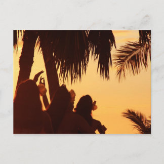 Sunset Hula Dancing Briefkaart