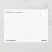 'Sunset Hum' schilderij op een Briefkaart (Achterkant)
