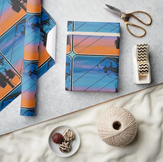 'Sunset Hum' schilderij op een Cadeaupapier (Crafts)