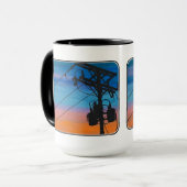 'Sunset Hum' schilderij op een Mok (Voorkant links)