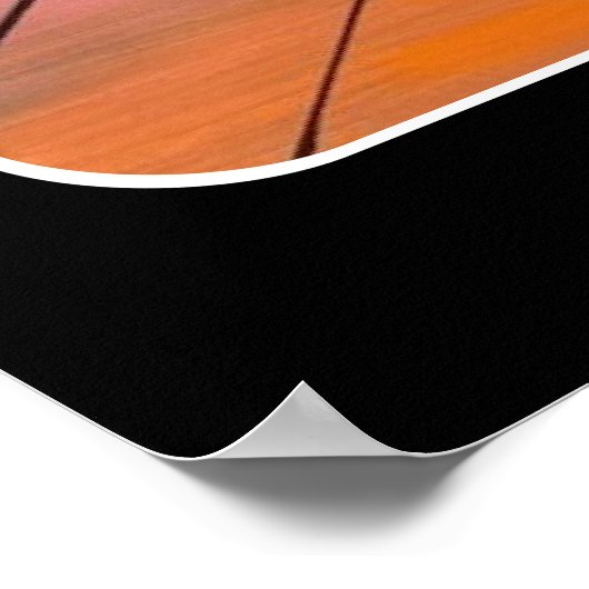 'Sunset Hum' schilderij op een Poster (Hoek)