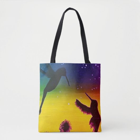 Sunset Hummingbird Tote Bag (Voorkant)