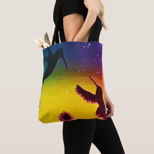 Sunset Hummingbird Tote Bag (Dichtbij)