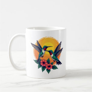 Sunset Hummingbirds – Tropical Coffee Mok