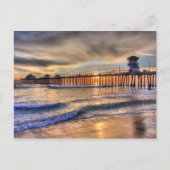 Sunset Huntington Beach Ca Briefkaart (Voorkant)
