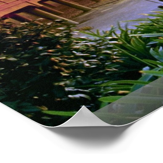 Sunset, Huntington Beach pier, California, VS Poster (Hoek)