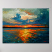 Sunset Impression Poster (Voorkant)