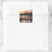 Sunset Impressions Vierkante Sticker (Tas)