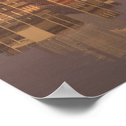 Sunset in Alien Water City 1 Print (Hoek)