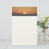 Sunset in Antigua I Seascape Photography Briefpapier (Staand voorkant)