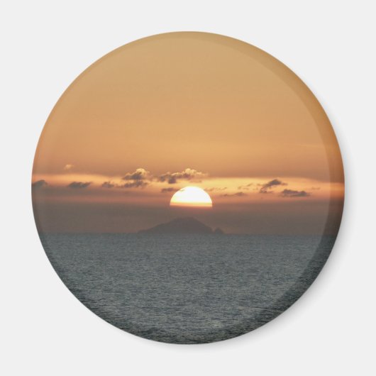 Sunset in Antigua I Seascape Photography Magneet (Voorkant)