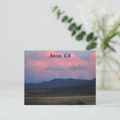 Sunset in Anza, CA Briefkaart (Staand voorkant)