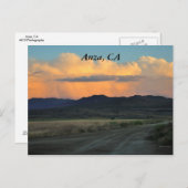 Sunset in Anza, CA Briefkaart (Voorkant / Achterkant)