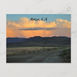 Sunset in Anza, CA Briefkaart