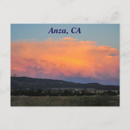 Sunset in Anza, CA Briefkaart