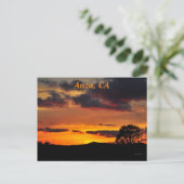 Sunset in Anza, CA Briefkaart (Staand voorkant)