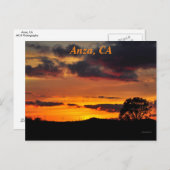 Sunset in Anza, CA Briefkaart (Voorkant / Achterkant)