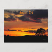 Sunset in Anza, CA Briefkaart (Voorkant)