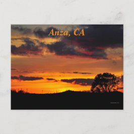 Sunset in Anza, CA Briefkaart