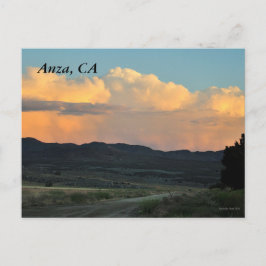 Sunset in Anza, CA Briefkaart