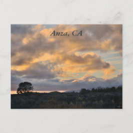 Sunset in Anza, CA Briefkaart