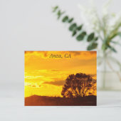 Sunset in Anza, CA Briefkaart (Staand voorkant)