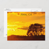Sunset in Anza, CA Briefkaart (Voorkant / Achterkant)