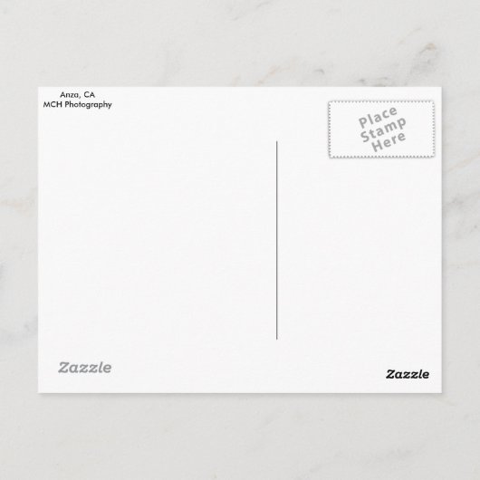 Sunset in Anza, CA Briefkaart (Achterkant)