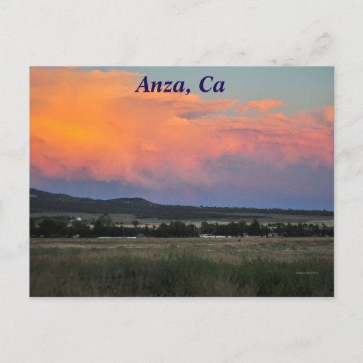 Sunset in Anza, CA Briefkaart (Voorkant)