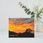 Sunset in Anza, CA-Briefkaart Briefkaart (Staand voorkant)
