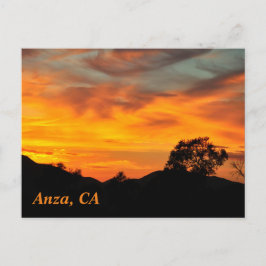 Sunset in Anza, CA-Briefkaart Briefkaart