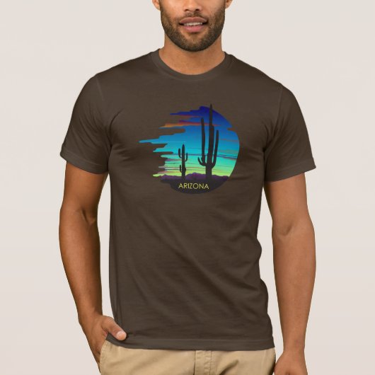 Sunset in Arizona. Aangepast t-shirt. T-shirt (Voorkant)