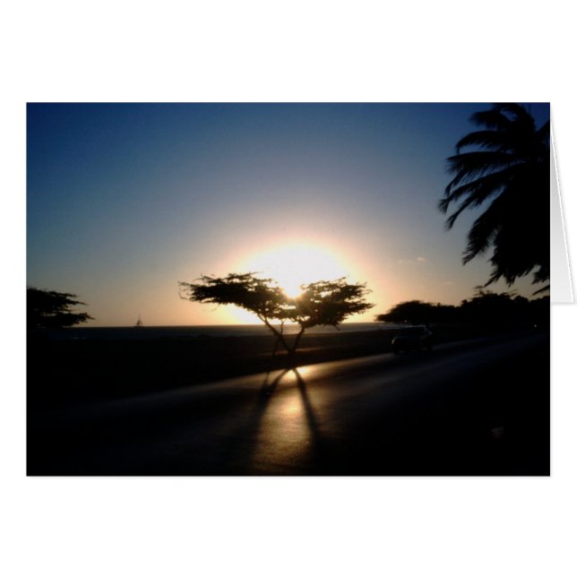 Sunset in Aruba (Voorkant Horizontaal)