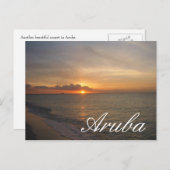 Sunset in Aruba Briefkaart (Voorkant / Achterkant)