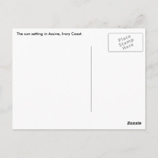 Sunset in Assinie, Ivoorkust Briefkaart
