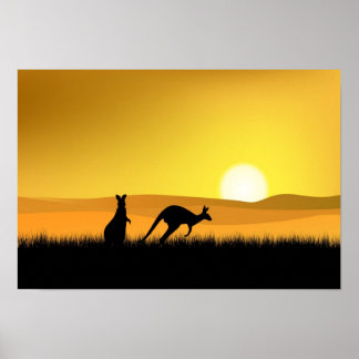 Sunset in Australia Poster