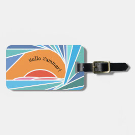 Sunset in Barrel Wave Bagagelabel