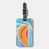 Sunset in Barrel Wave Bagagelabel (Voorkant verticaal)